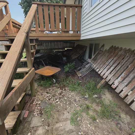 Before and after junk removal transformation video