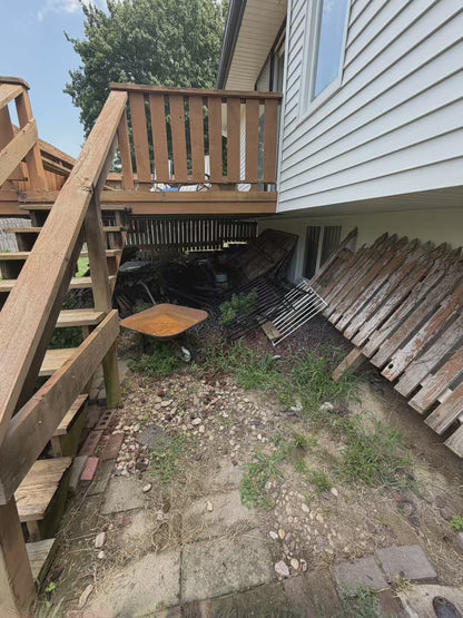 Before and after junk removal transformation video